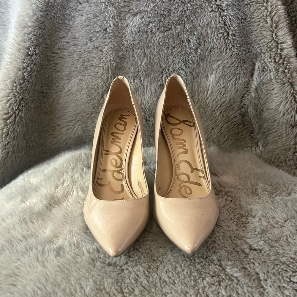Sam Edelman Patent Nude Pumps